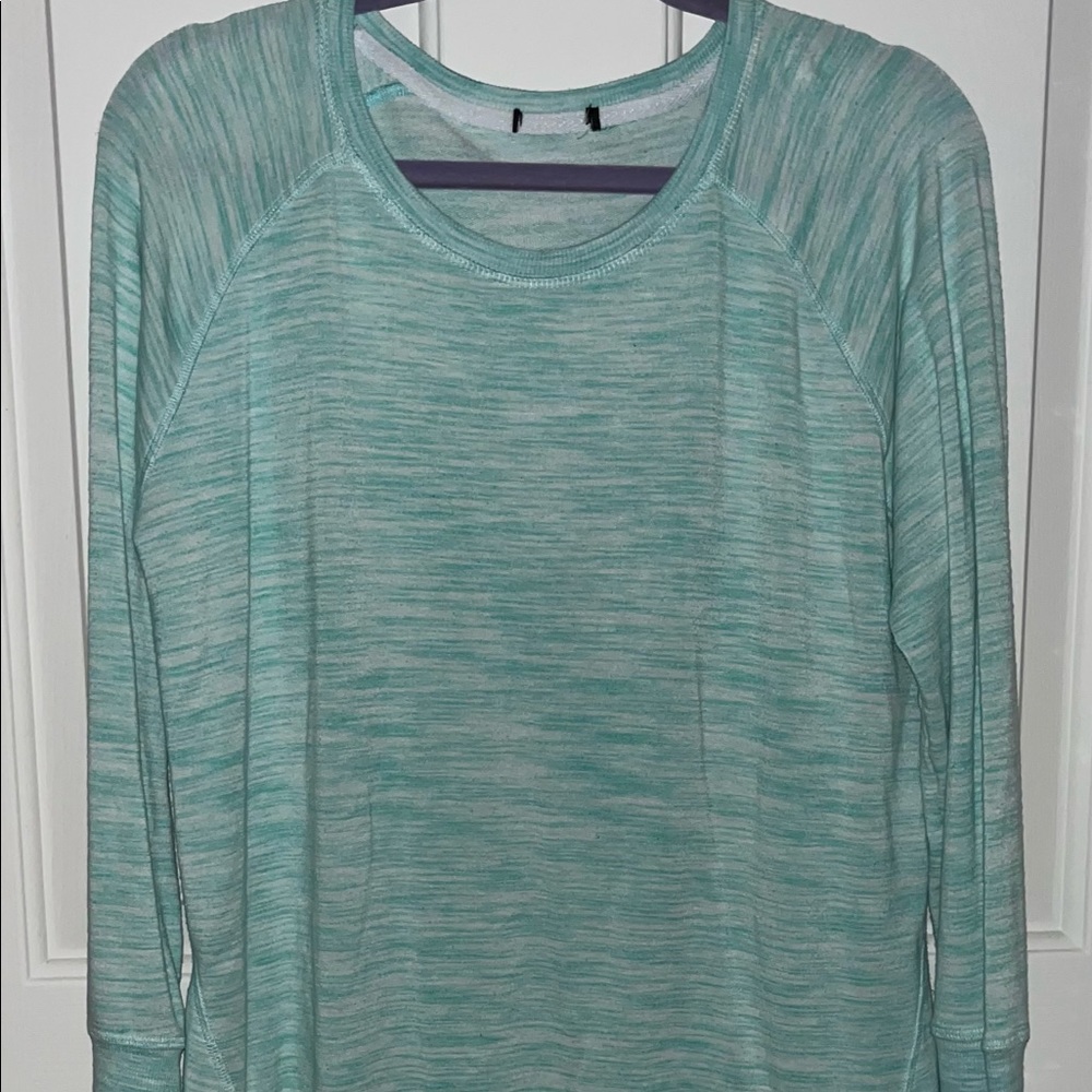 Women’s Champion Lightweight Green & White Sweatshirt